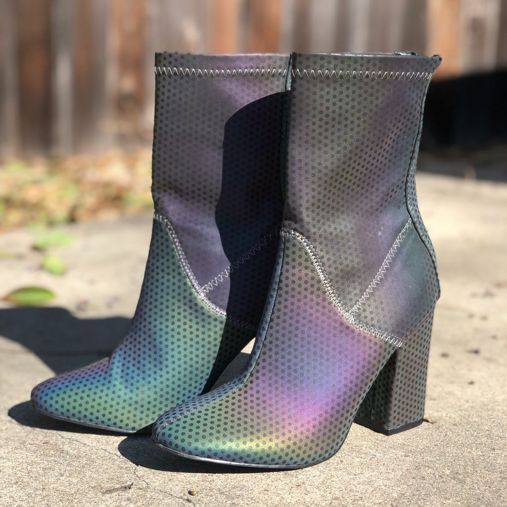 Iridescent Gogo Boots